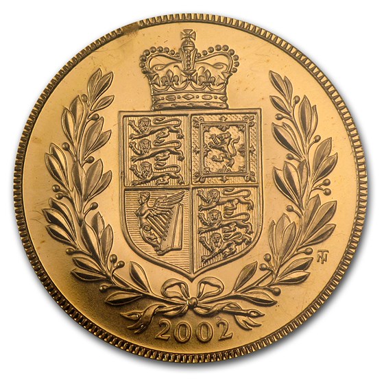 2002 Great Britain Gold Sovereign Jubilee BU 2002 Great Britain Gold Sovereign Jubilee BU